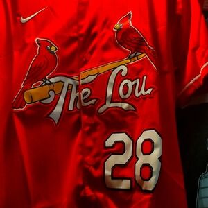 "THE LOU City Connect Nolan Arenado Mens MEDIUM jersey